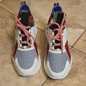 Stylish Kids/Teen Sneakers with Red and Blue Accents